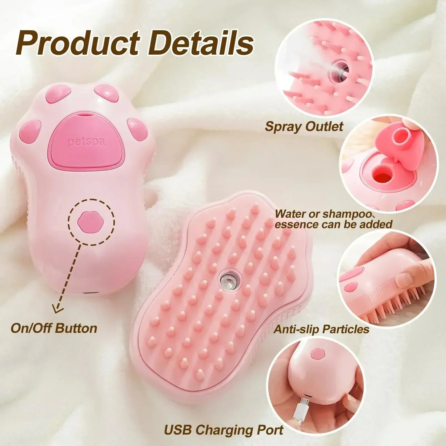 Pet Steam Brush